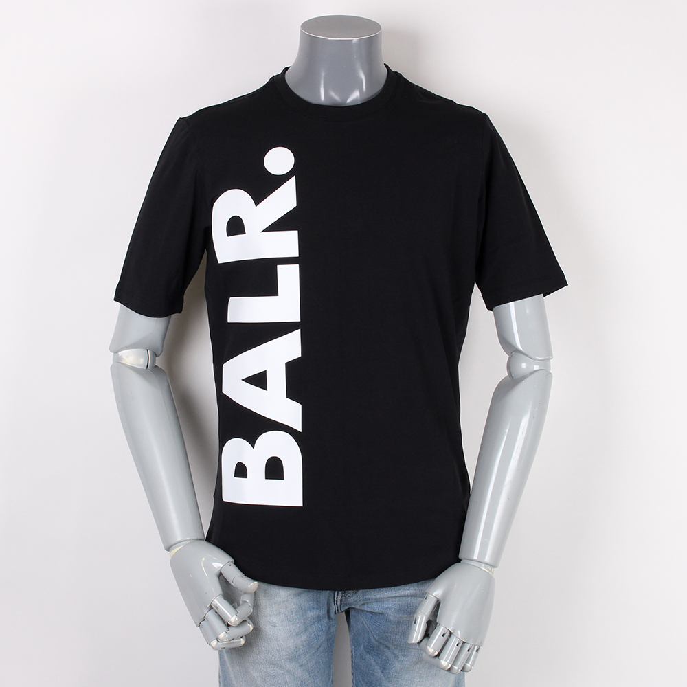 BALR ボーラー 半袖 Tシャツ ブラック ブランドロゴ画像
