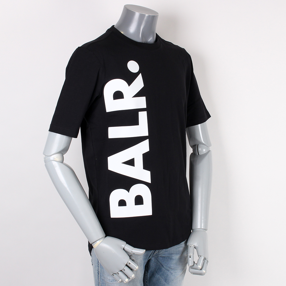 BALR ボーラー 半袖 Tシャツ ブラック ブランドロゴ画像
