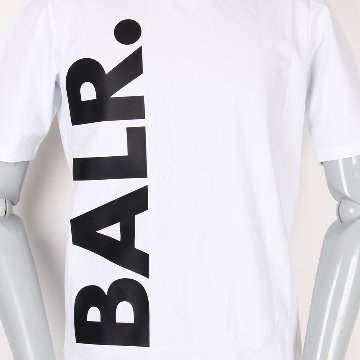 BALR ボーラー 半袖 Tシャツ ホワイト ブランドロゴ画像