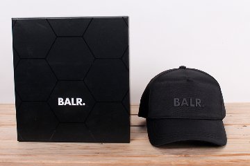 BALR ボーラー キャップ  ブラック ブランドロゴ マットブラック画像