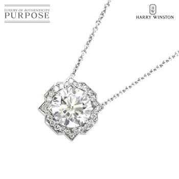 ハリーウィンストン HARRY WINSTON ベル ダイヤ 2.08ct F/VS1/3EX ネックレス 41cm Pt プラチナ【鑑定書 証明書付き】の画像