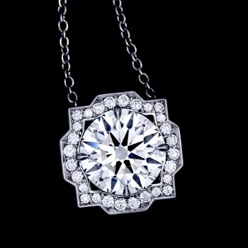 ハリーウィンストン HARRY WINSTON ベル ダイヤ 2.08ct F/VS1/3EX ネックレス 41cm Pt プラチナ【鑑定書 証明書付き】の画像