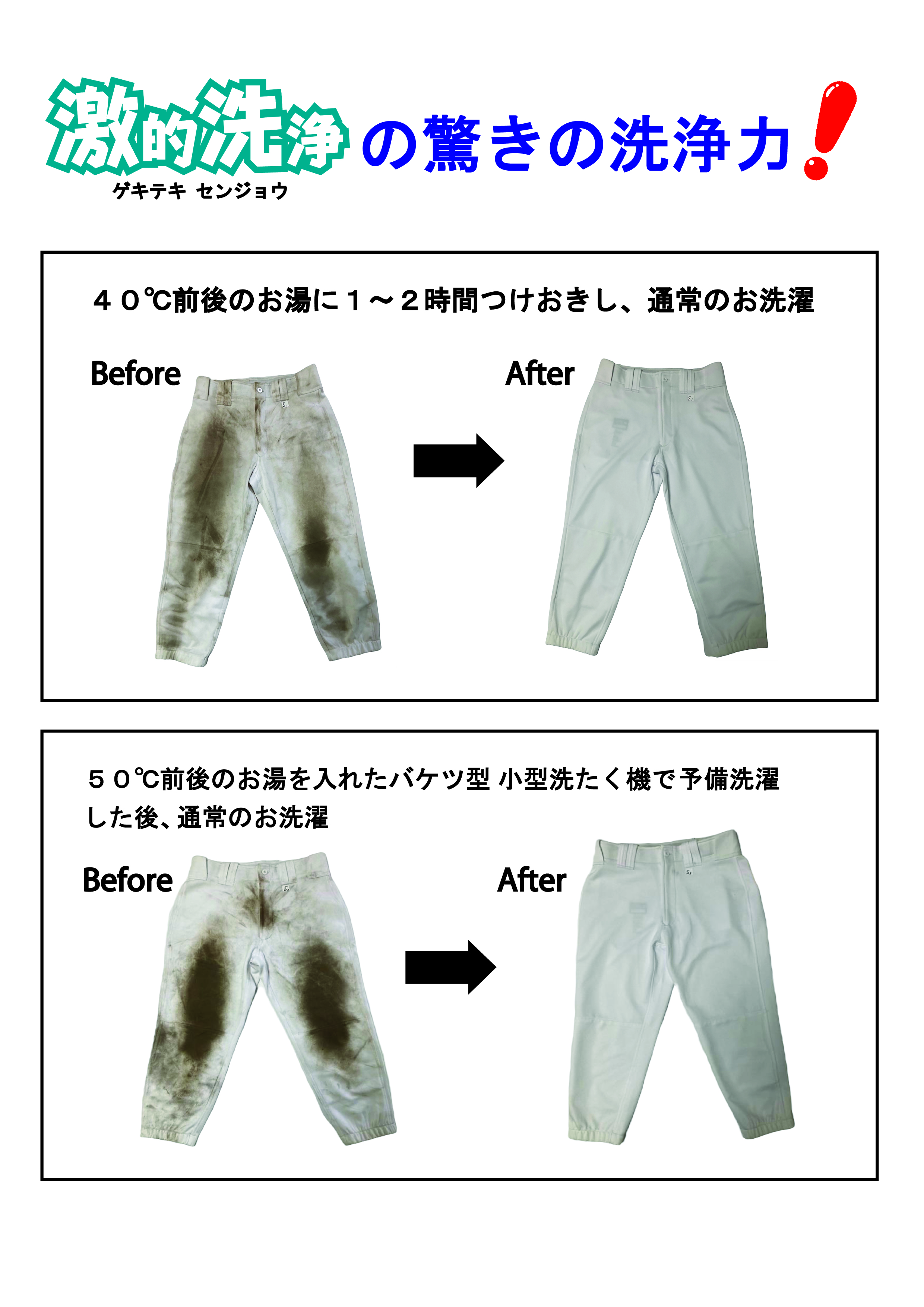  洗たく用洗剤　激的洗浄 3kgの画像