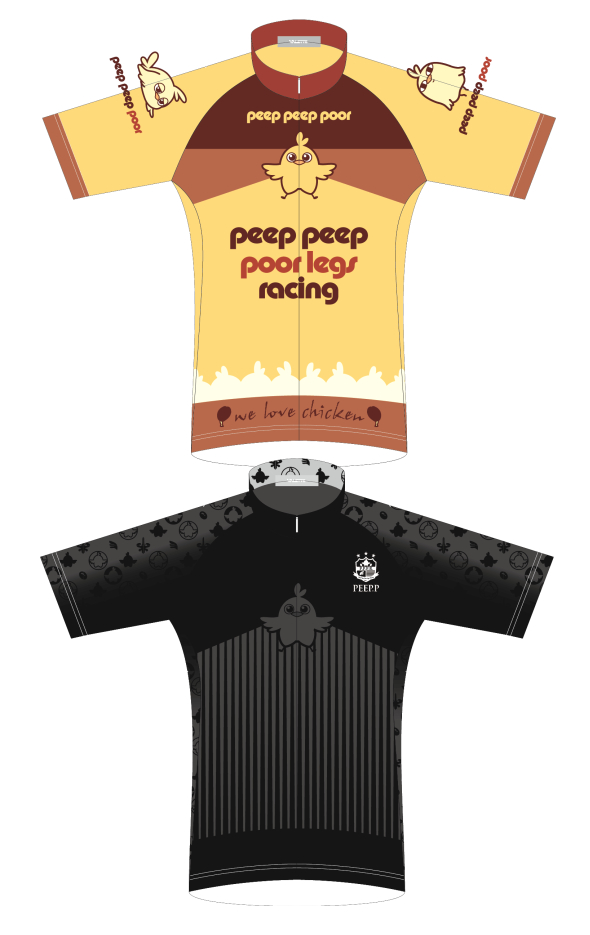 【VALETTE PARTY/バレットパーティー】ぴよぴよ貧脚レーシング 半袖ジャージの画像