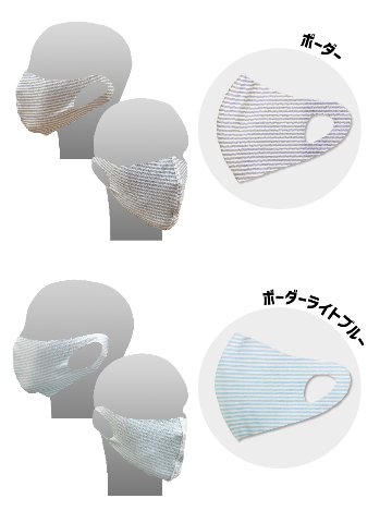 肌に優しい3D冷感マスク（選べる2枚セット）画像
