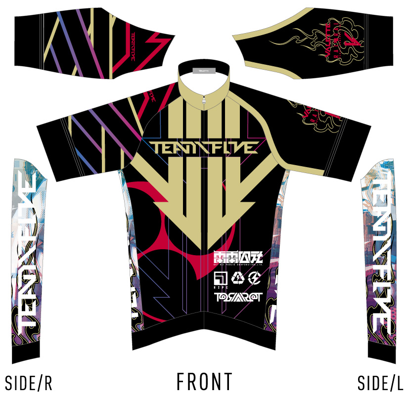 〈VALETTE×雷雷公社 〉コラボ第1弾！オリジナルサイクルジャージ［LAM］ 【VALETTE PARTY/バレットパーティー】の画像