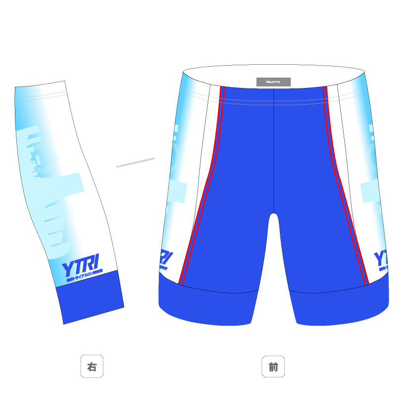 【VALETTE/バレット】YTRIトライショーツ【横浜トライアスロン研究所】オフィシャルウェアの画像