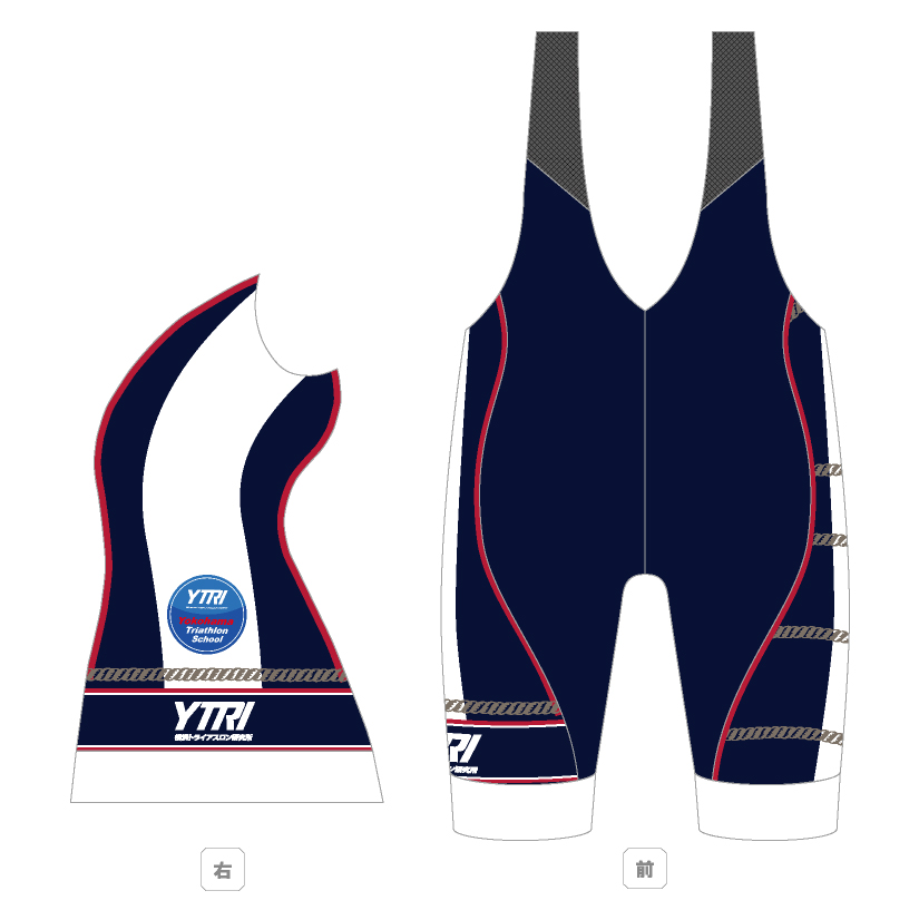 YTRI　プレミアムバイクショーツ　マリーン 【横浜トライアスロン研究所 オフィシャルウェア】の画像