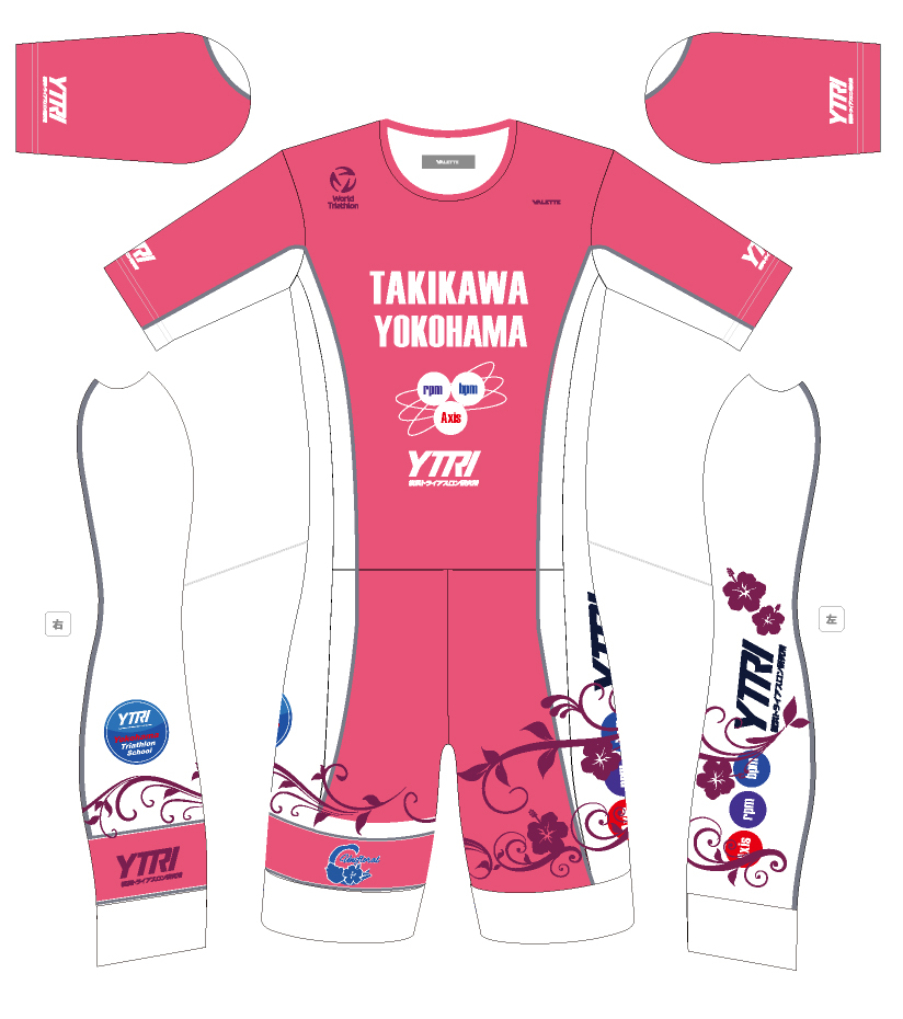 YTRI スピードスーツ　ユニフローラル【横浜トライアスロン研究所 オフィシャルウェア】の画像
