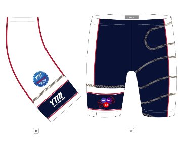 YTRI オフィシャルバイクパンツ 【横浜トライアスロン研究所 オフィシャルウェア】の画像