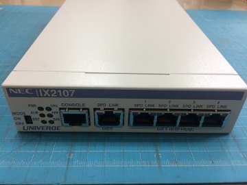 NEC IX2107 有線LANルーター 4ポート NEC IX2107 有線LANルーター 4ポート UNIVERGE IX2107