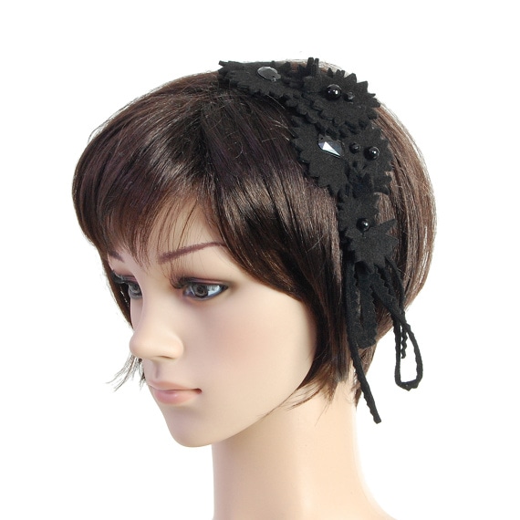 GIZAGIZA FLOWER / Hairband Blackの画像