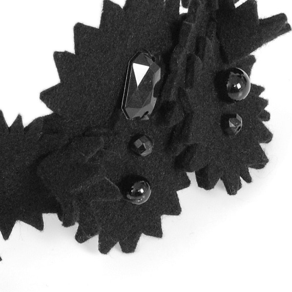 GIZAGIZA FLOWER / Hairband Blackの画像
