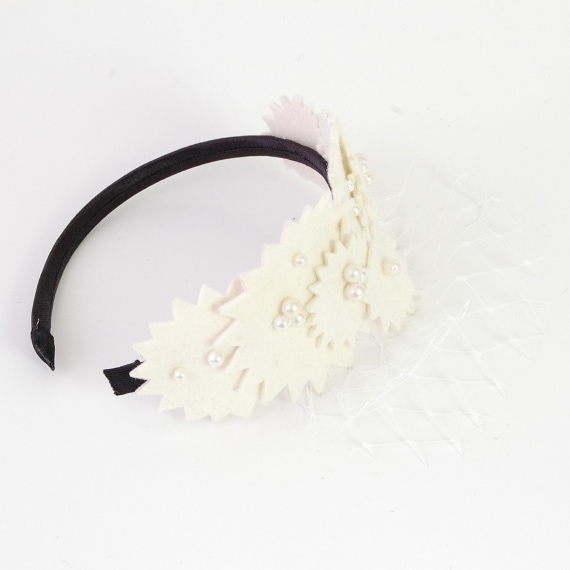 GIZAGIZA FLOWER / Hairband Whiteの画像