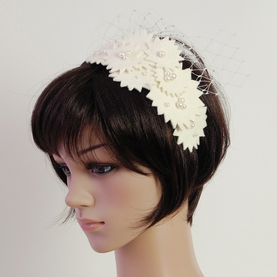 GIZAGIZA FLOWER / Hairband Whiteの画像