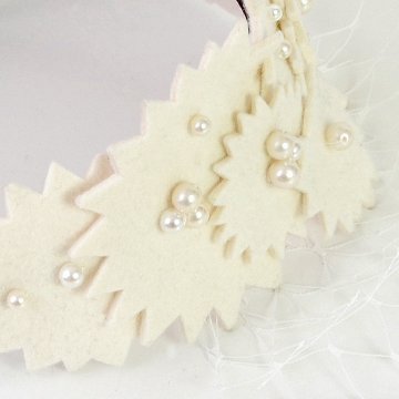 GIZAGIZA FLOWER / Hairband Whiteの画像