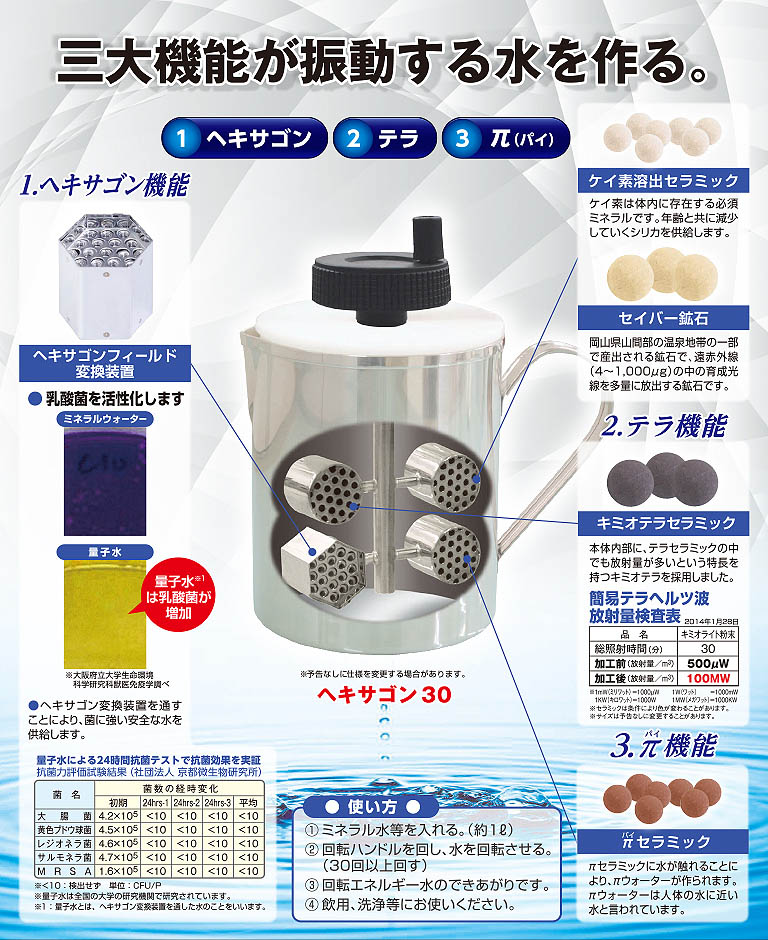 回転量子水 回転テラ水 生成器 H・R・S - 健康用品