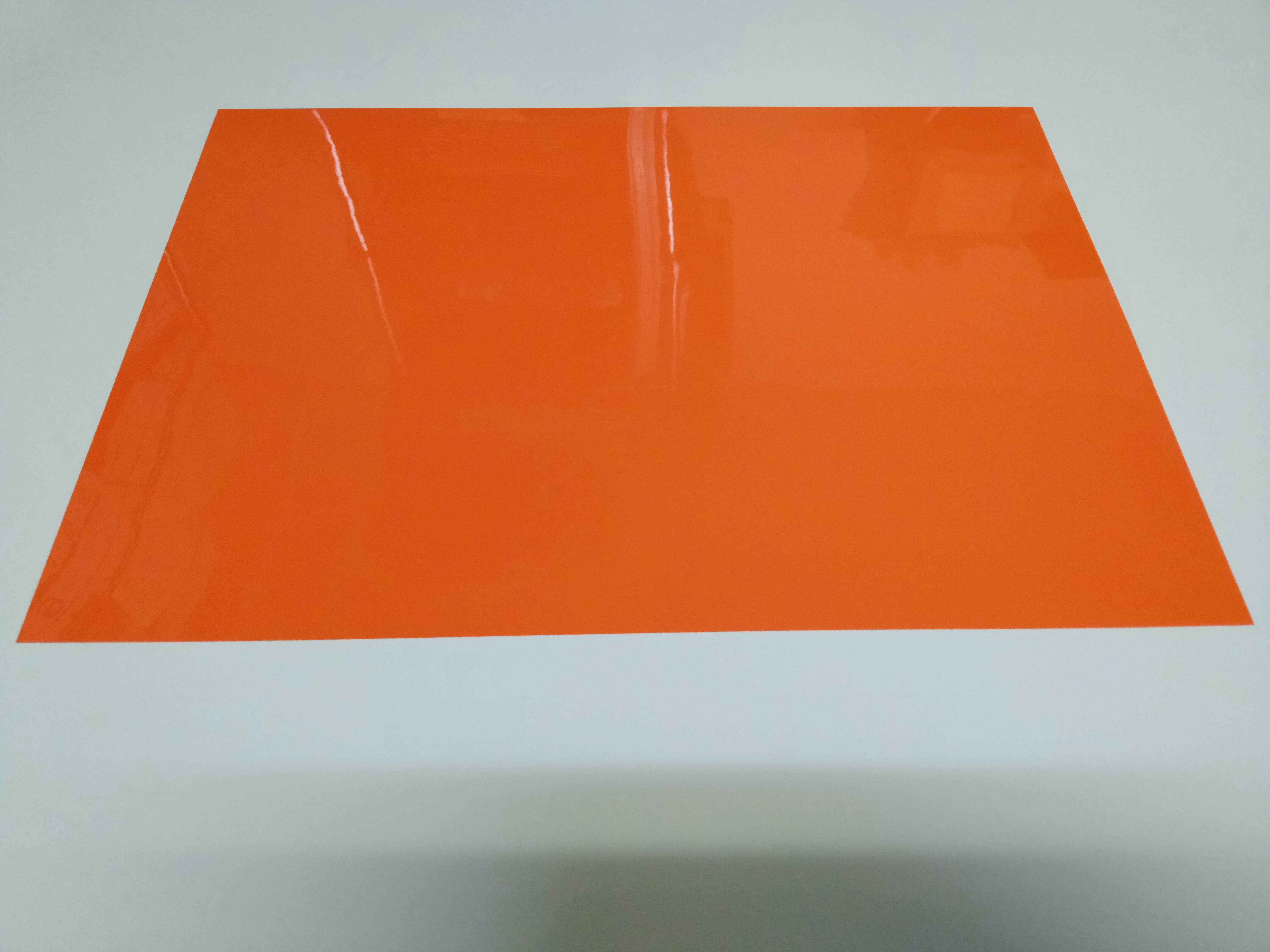 オレンジ色ＰＰ板（ポリプロピレン）０．２ｍｍ厚の画像