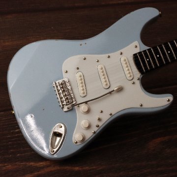 Musical Story 1/4 ミニチュア 楽器 ギター 1960 ストラトキャスター Relic Matching Head Sonic Blue画像