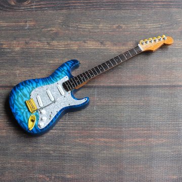 Musical Story 1/4 ミニチュア 楽器 ギター 60s ストラトキャスター アクアブルーの画像