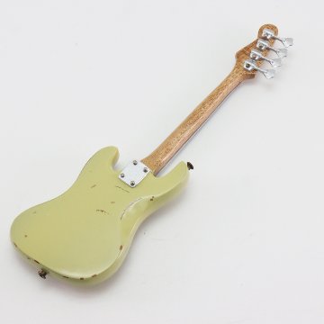 Musical Story 1/6 15cm ミニチュア ギター 楽器 ジャズ ベース クリーム ホワイトの画像