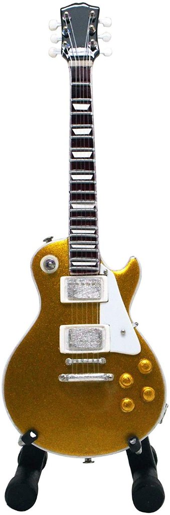 Musical Story 1/6 15cm ミニチュア ギター 楽器 Gold top レスポールの画像