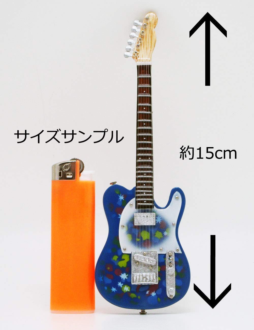 Musical Story 1/6 15cm ミニチュア ギター 楽器 ホワイト ファルコン画像