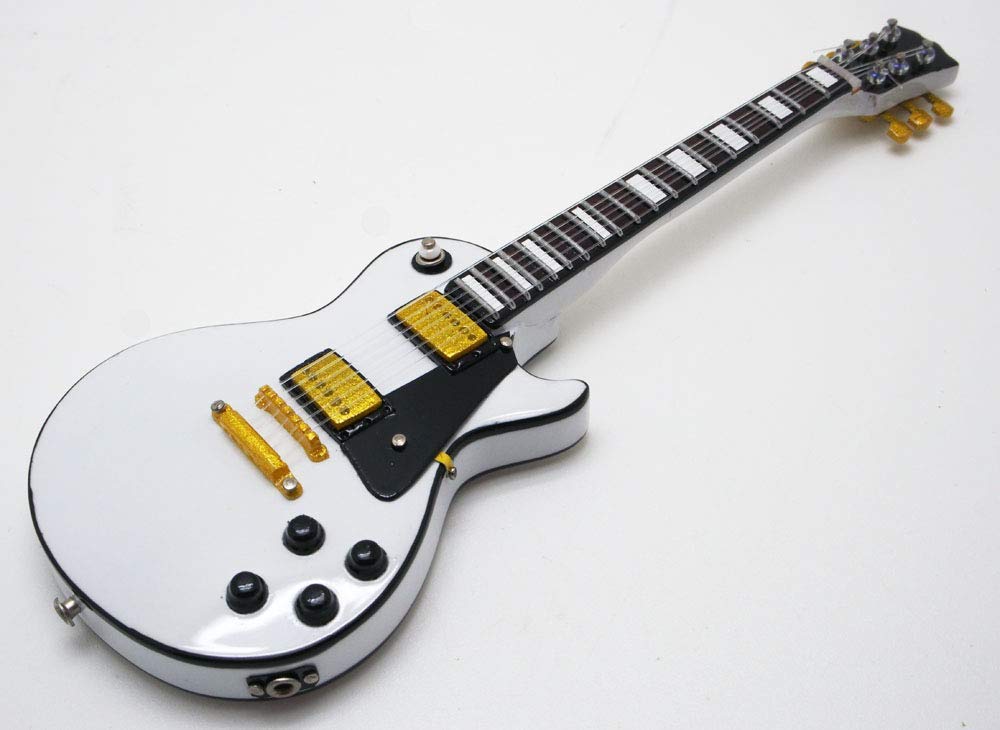 Musical Story 1/6 15cm ミニチュア ギター 楽器 レスポール ホワイト画像