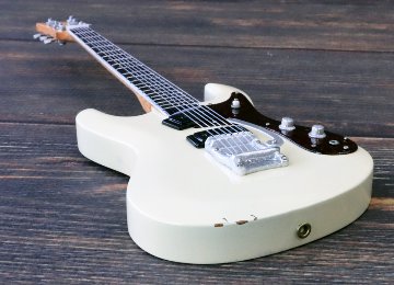 Musical Story 1/4 ミニチュア 楽器 ギター モズライト ベンチャーズ クリーム ホワイト画像