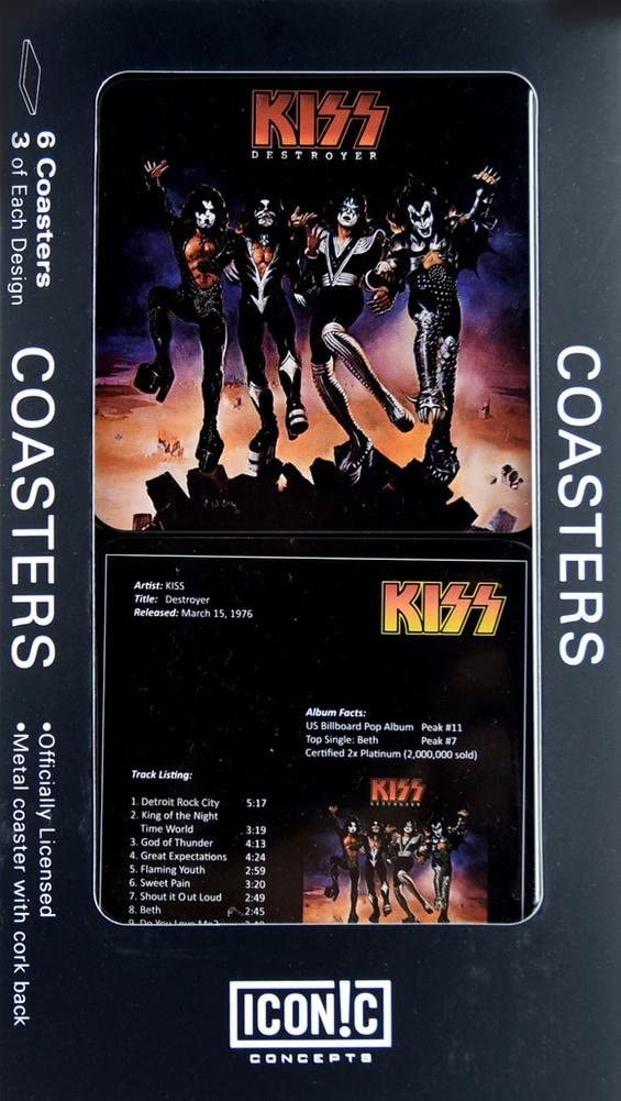 Kiss – Destroyer コースター 6枚セットの画像