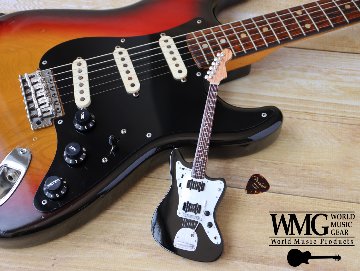 Musical Story 1/4 ミニチュア ギター フィギュア JM スタイル ブラックカラー 画像