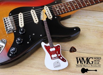Musical Story 1/4 ミニチュア ギター フィギュア 60's JM スタイル ホワイトカラー 画像