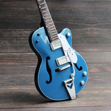 Musical Story 1/4 ミニチュア 楽器 ギター グレッチ ブルーの画像