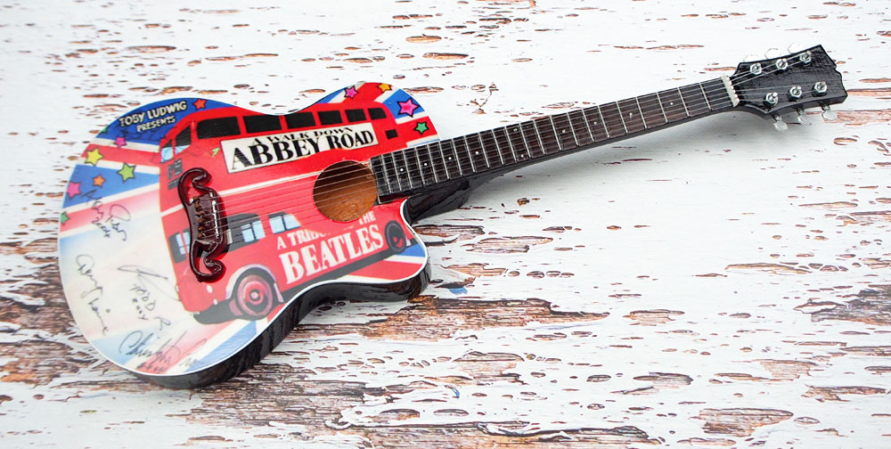REBELLION 1/4 スケール ミニチュア 楽器 ギター ビートルズ Abbey Road Bus アコースティック画像
