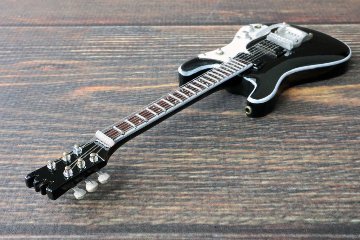 Musical Story 1/6 15cm ミニチュア ギター 楽器 モズライト ブラック画像
