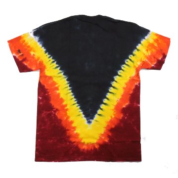 AC DC V-shaped tie-dye Tシャツの画像