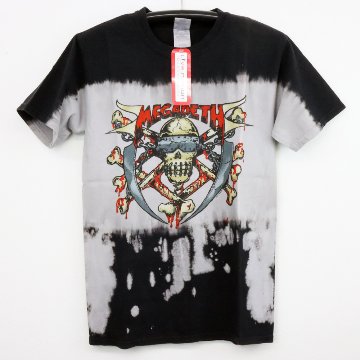 メガデス Black and gray tie-dye　Tシャツの画像