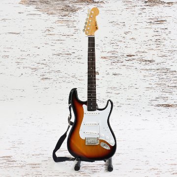 Musical Story 1/3 スケール ミニチュア ギター ストラトタイプ サンバースト (ストラップ付属）の画像