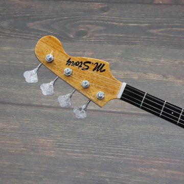 Musical Story 1/3 ミニチュア 楽器 ベース ギター アメリカン スタンダード ジャズベースの画像