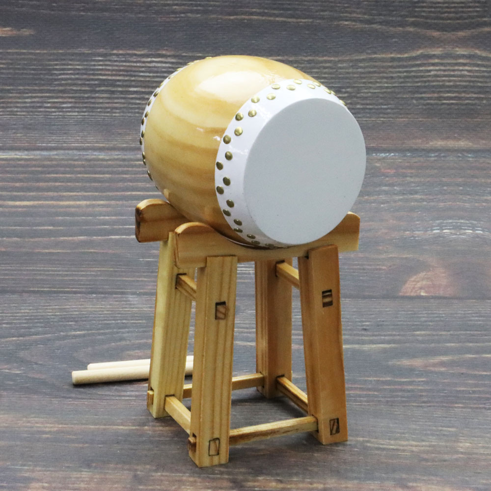 ミニチュア 和楽器 1/12 スケール 和太鼓 専用ケース＆スタンド付き の画像