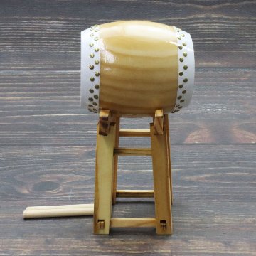 ミニチュア 和楽器 1/12 スケール 和太鼓 専用ケース＆スタンド付き