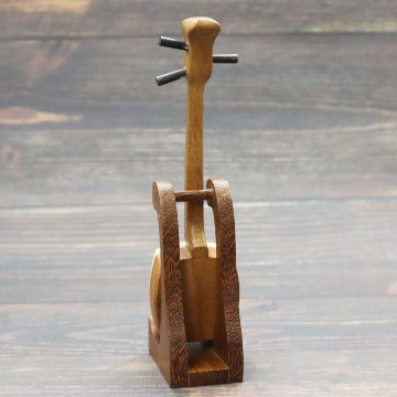 ミニチュア 和楽器 1/6 スケール 三味線 専用スタンド付き ｜World