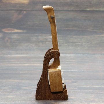 ミニチュア 和楽器 1/6 スケール 三味線 専用スタンド付き ｜World