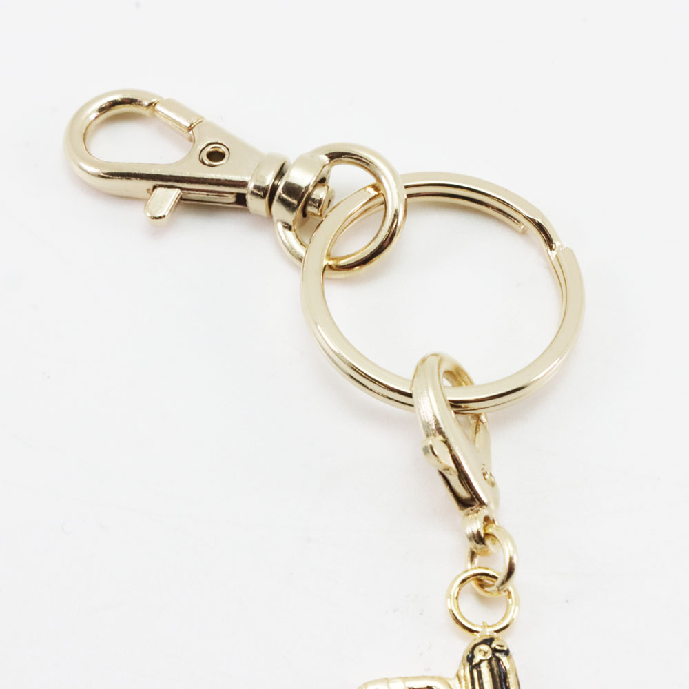 ミニチュア 楽器 バリトン サックス キーホルダー ゴールドの画像