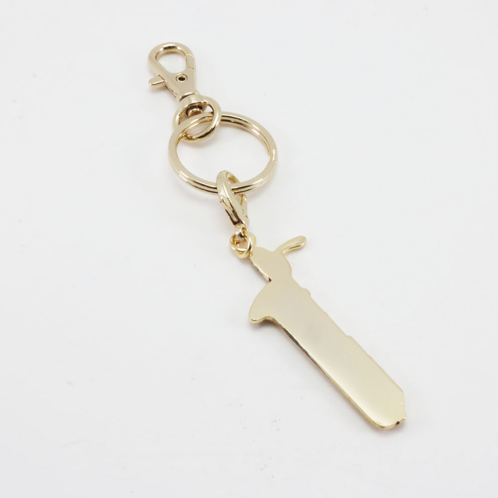 ミニチュア 楽器 バリトン サックス キーホルダー ゴールドの画像