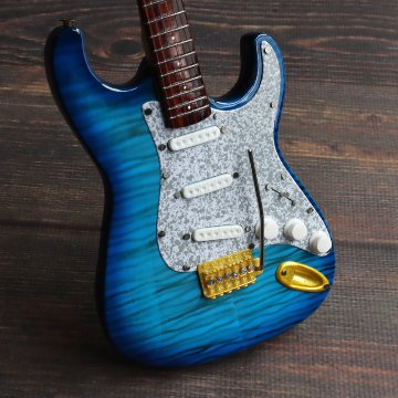 Musical Story 1/3 スケール ミニチュア 楽器 ギター 60s ストラトキャスター アクアブルーの画像