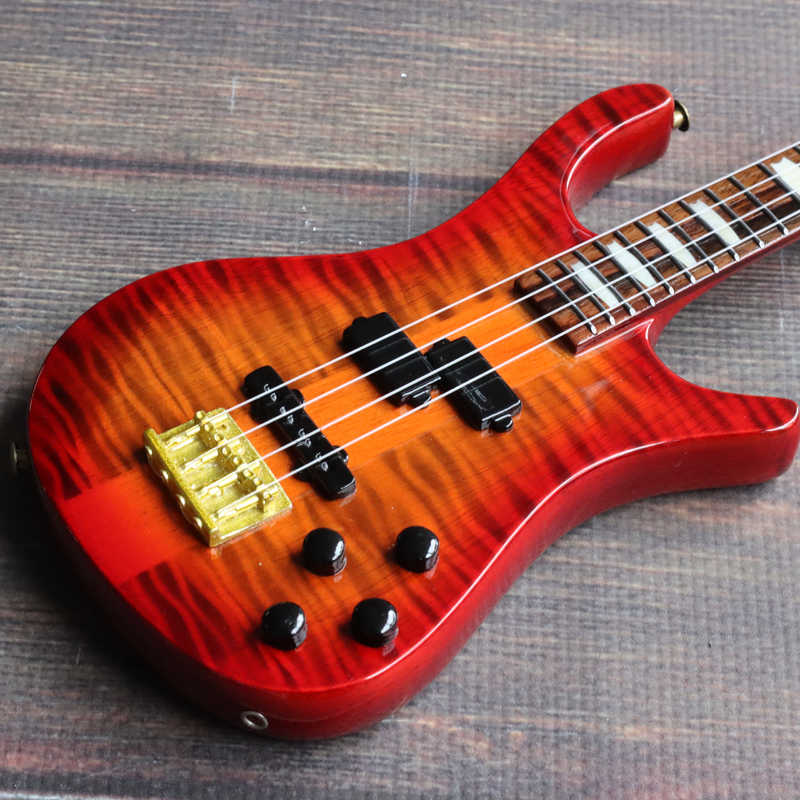 Musical Story 1/3 スケール ミニチュア 楽器 ベース ギター Amber colorの画像