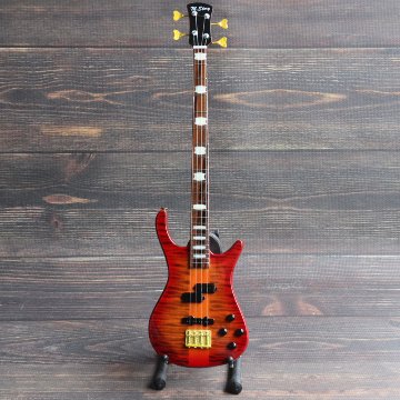 Musical Story 1/3 スケール ミニチュア 楽器 ベース ギター Amber colorの画像