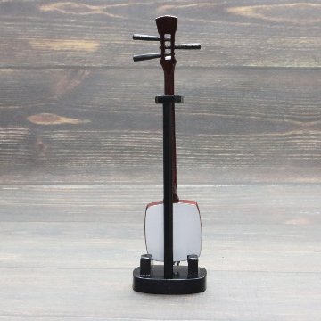 Musical Story 1/6 スケール ミニチュア 楽器 三味線 スタンド付きの画像
