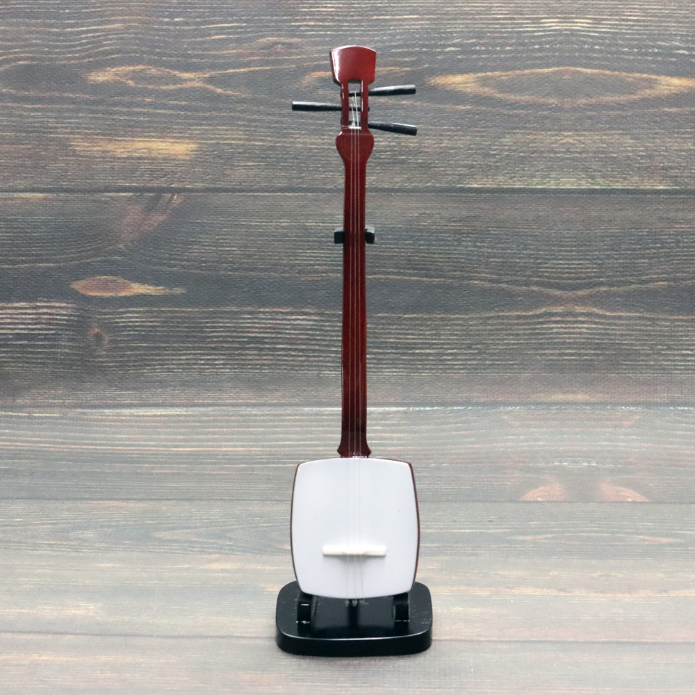 Musical Story 1/4 スケール ミニチュア 楽器 三味線 スタンド付きの画像